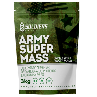 Hipercalórico Army Super Mass - 3Kg - Soldiers Nutrition
