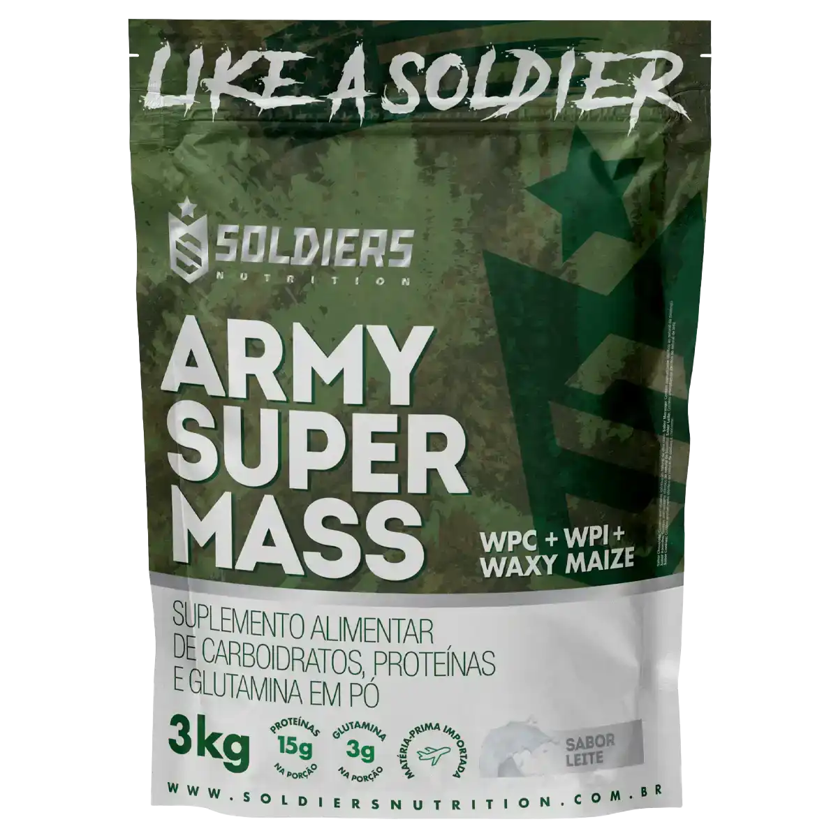 Whey Hipercalórico Army Super Mass 3kg
