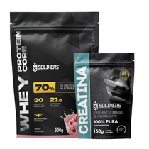 Kit Whey Core 900g + Creatina 150g