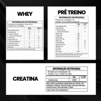 Kit Whey Primal 1Kg + Creatina 300g + Pré Treino Evolution 300g