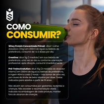 Kit Whey Primal 1Kg + Creatina 300g + Pré Treino Evolution 300g