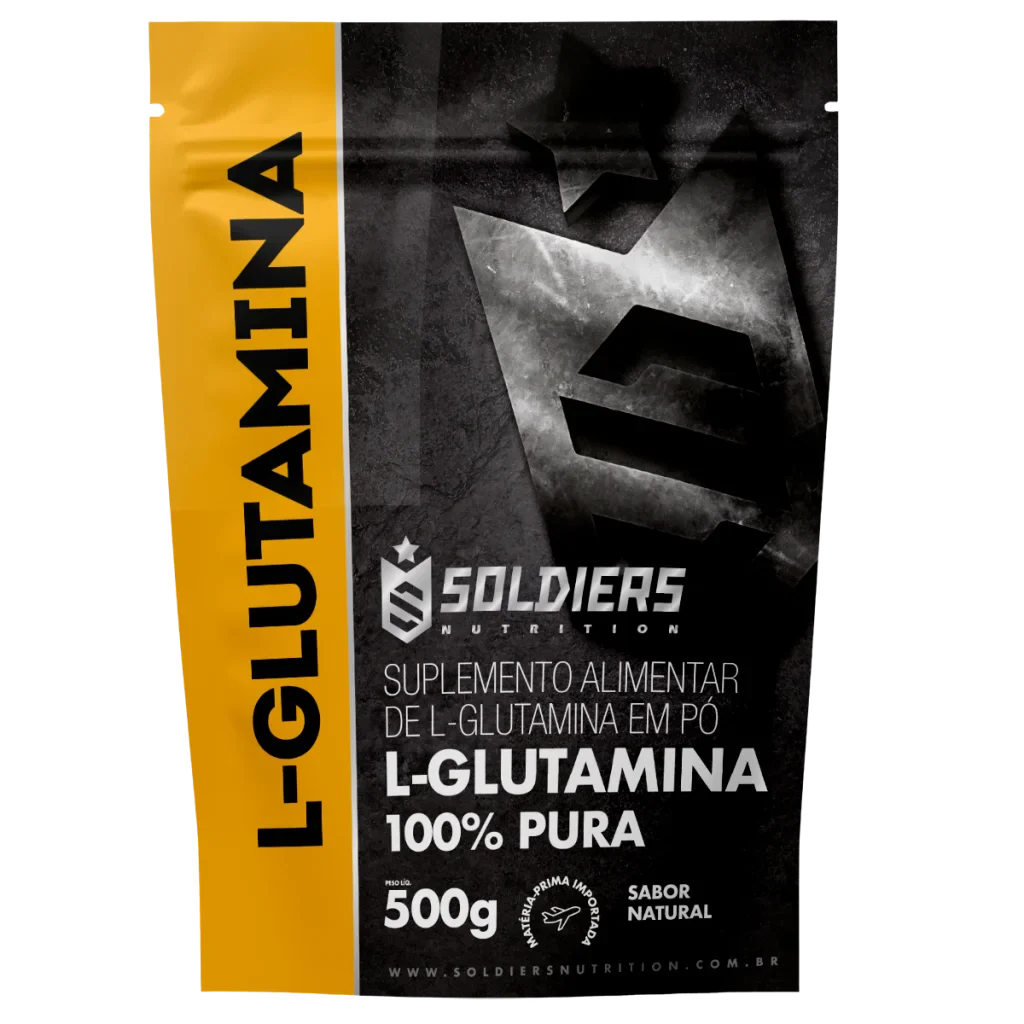 L - Glutamina 500g - 100% Pura Importada - Soldiers Nutrition