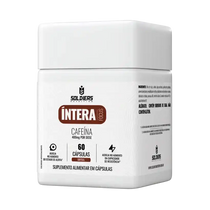 Pote de suplemento alimentar em cápsulas, cafeína 400mg, 60 cápsulas, produto focado em energia e alerta.