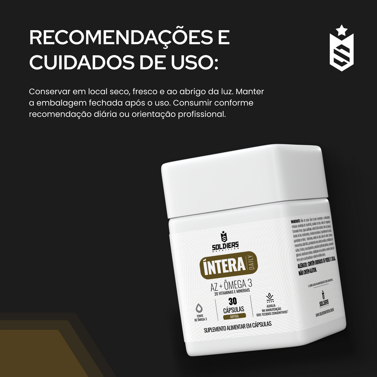 Multivitamínico AZ + Ômega 3 - 30 Caps - Íntera Daily
