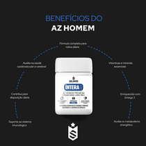 Multivitamínico AZ Homem Premium - 60 Cáps - Íntera Daily