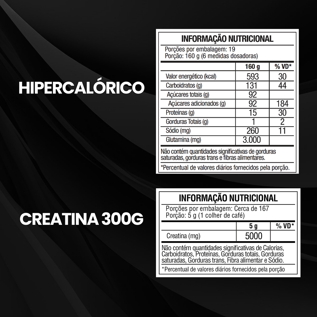 Kit Hipercalórico Army Super Mass 3kg + Creatina Monohidratada Pote 300g