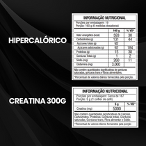 Kit Hipercalórico Army Super Mass 3kg + Creatina Monohidratada Pote 300g