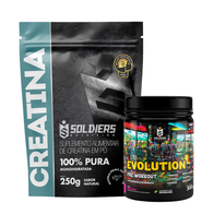Kit Creatina 250g + Pré Treino Evolution 300g