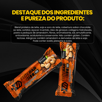 Barra de Proteína 30g - Elite bar Amendoim Kit c/06un
