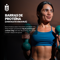 Barras de Proteína 30g - Elite Bar Chocolate com Avelã Display c/12un