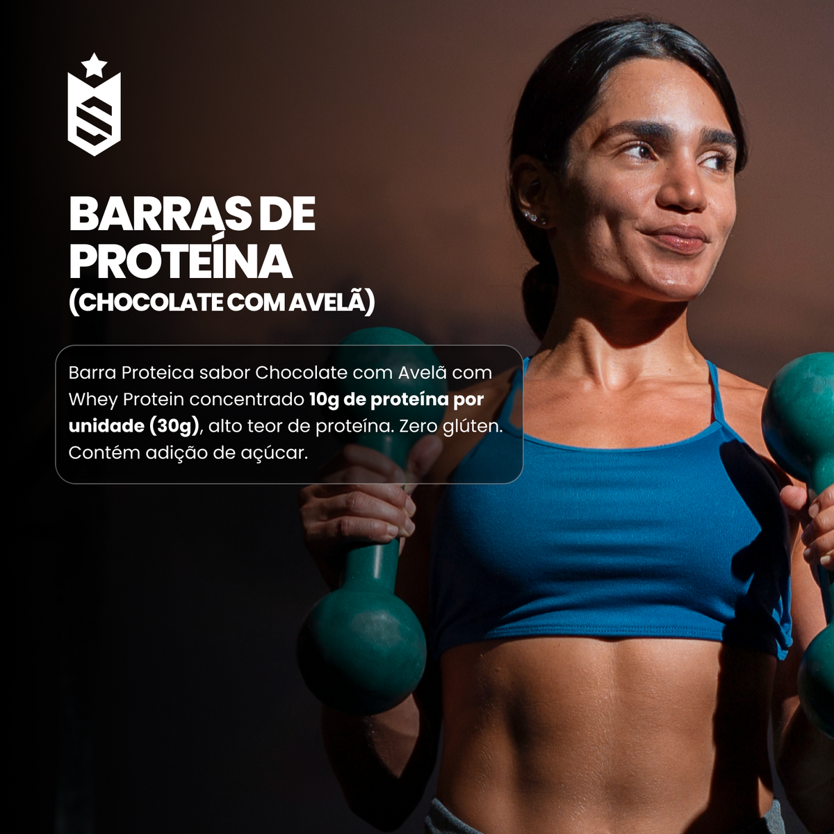 Barras de Proteína 30g - Elite bar Chocolate com Avelã Kit c/03un