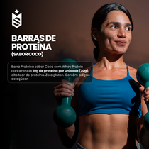 Barras de Proteína 30g - Elite Bar Coco Display c/12un