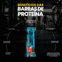 Barras de Proteína 30g - Elite Bar Frutas Vermelhas Display c/12un