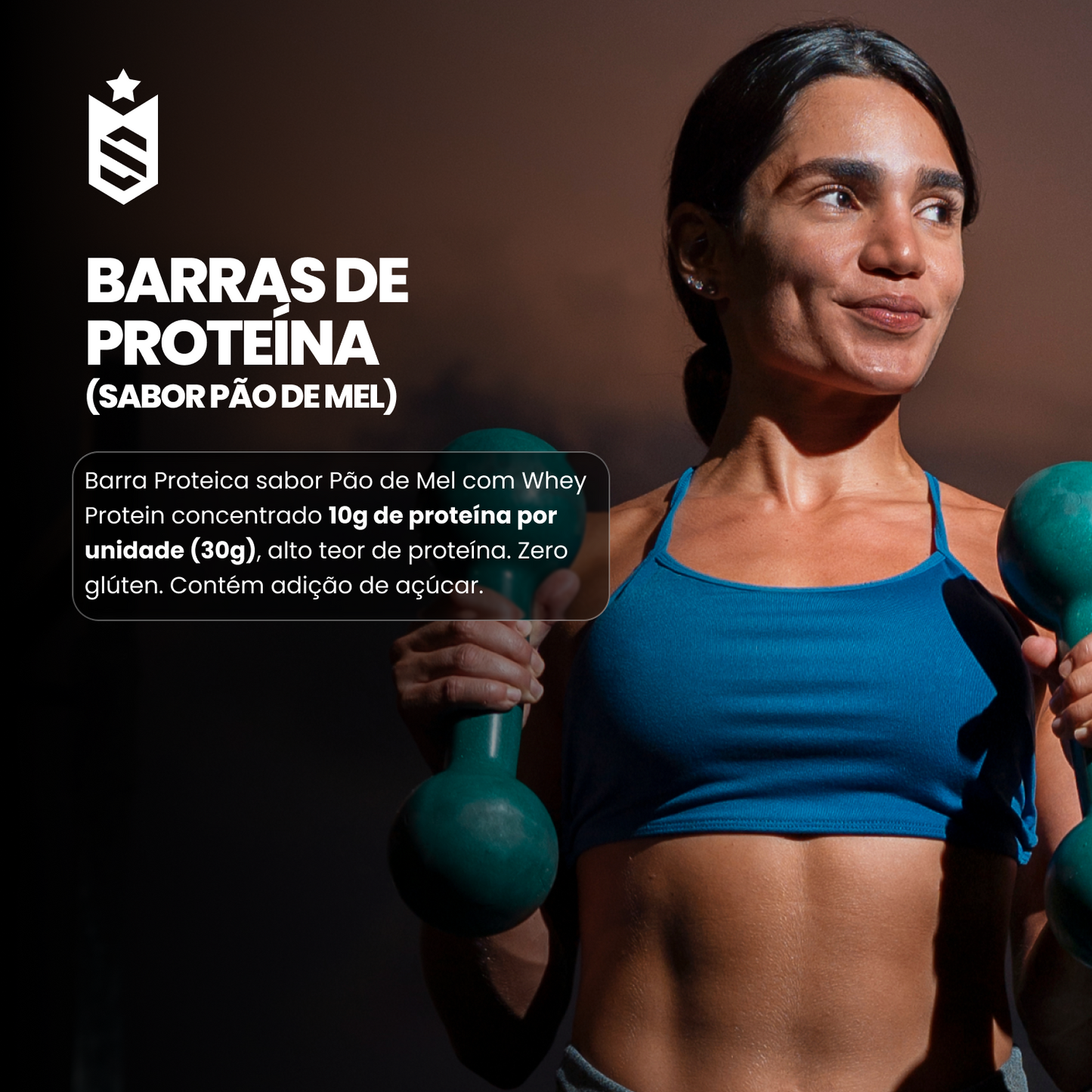 Barras de Proteína 30g - Elite Bar Pão de Mel Display c/12un
