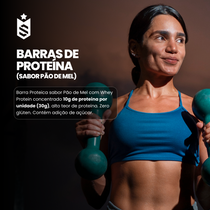 Barras de Proteína 30g - Elite Bar Pão de Mel Display c/12un