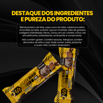 Barras de Proteína 30g - Elite Bar Pão de Mel Display c/12un