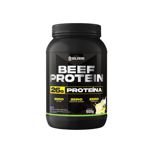 Beef Protein Suplemento Alimentar de Proteínas em Pó 900g 30 Doses - Soldiers Nutrition