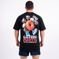 Camiseta Oversized Eating Donuts