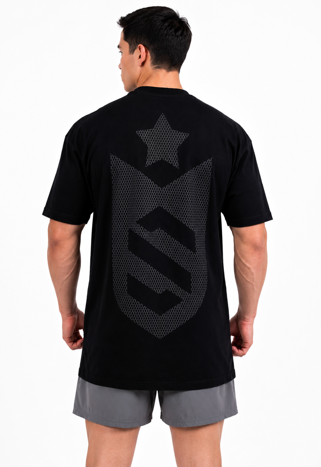 Camiseta Oversized SN Grey  Emblem