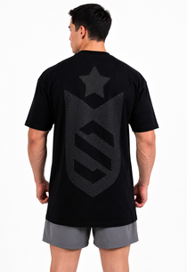 Camiseta Oversized SN Grey  Emblem