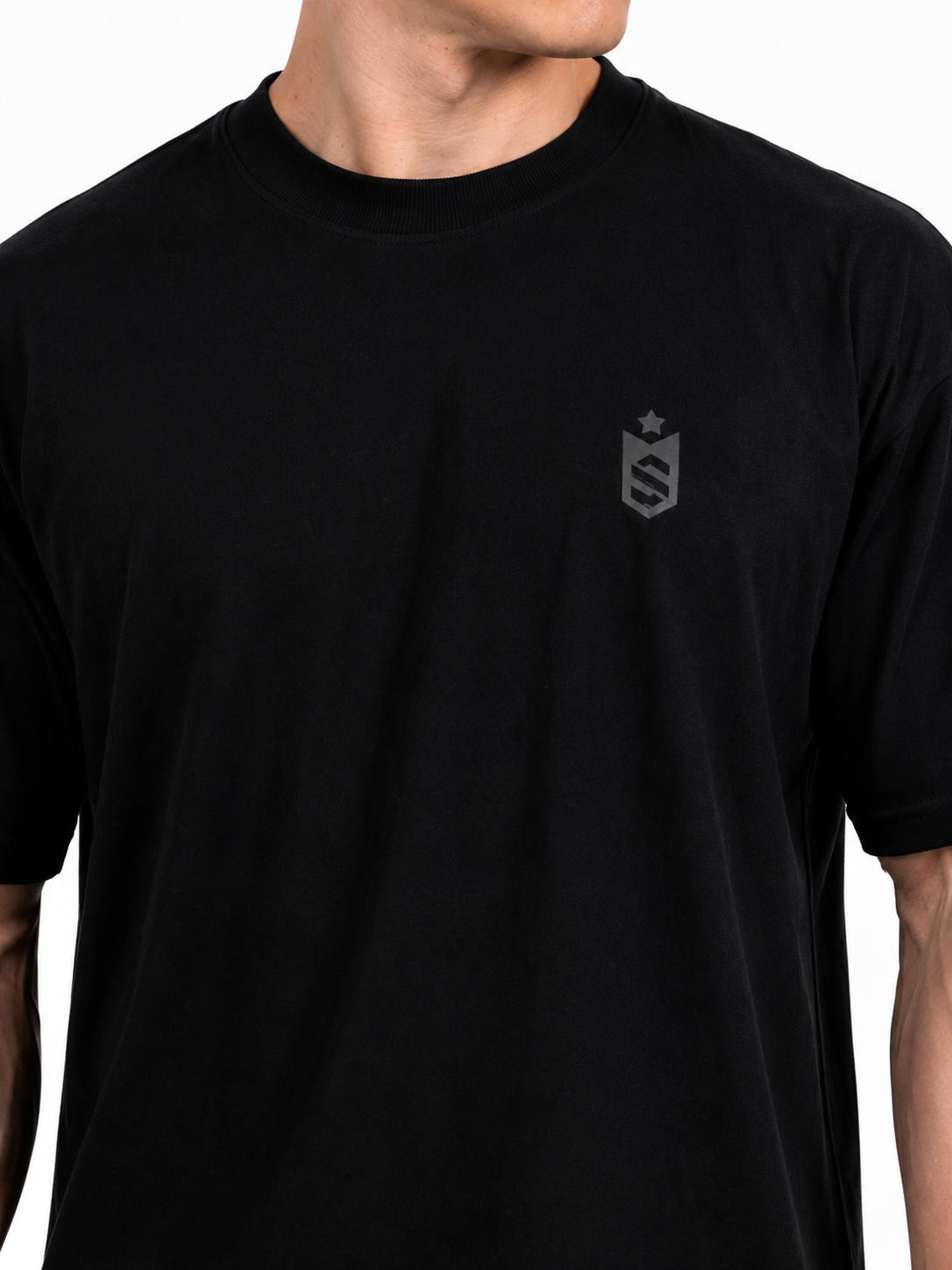 Camiseta Oversized SN Grey  Emblem