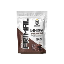 Embalagem de whey protein sabor chocolate belga 1kg, suplemento proteico em pó.