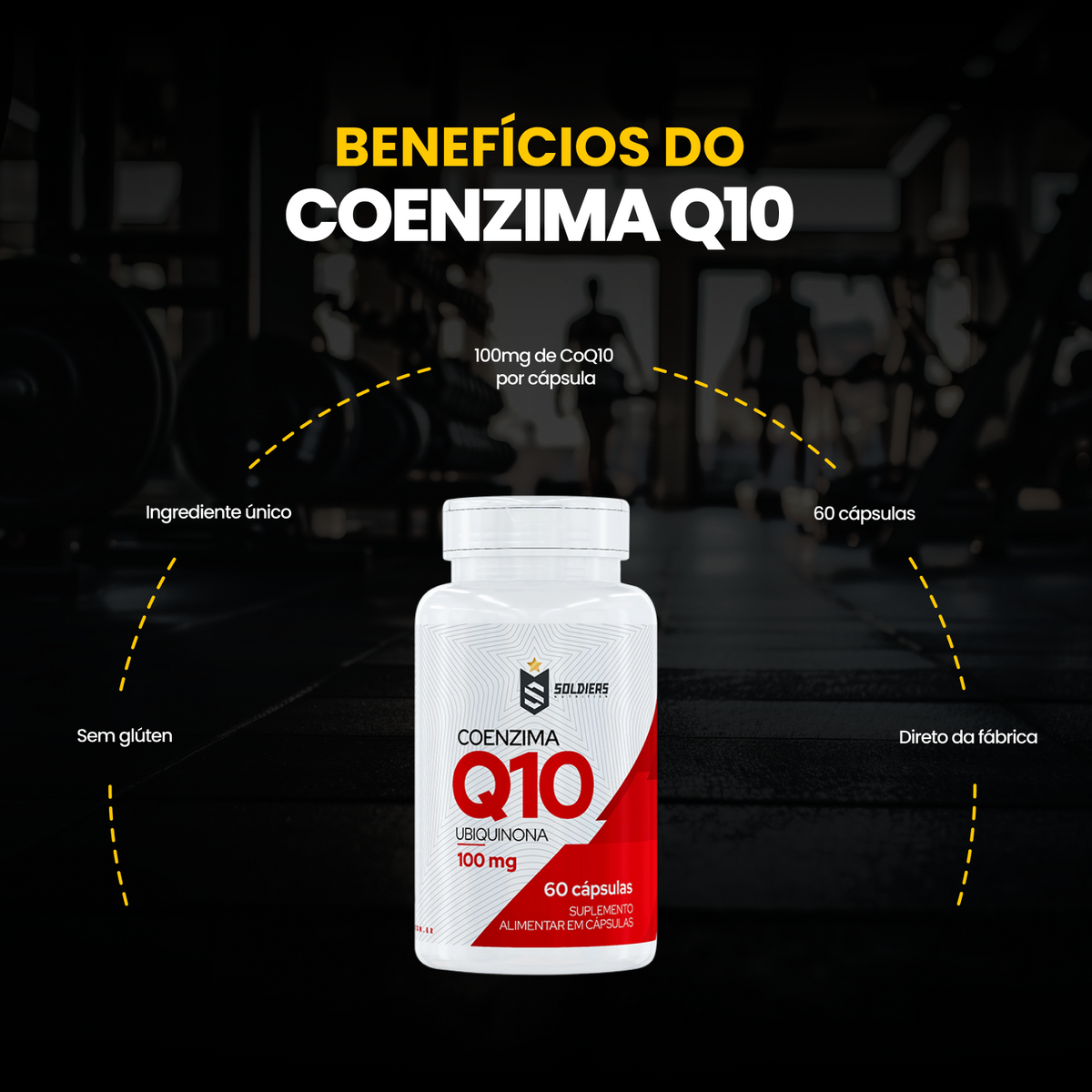 Coenzima Q10 100mg - 60 Cáps
