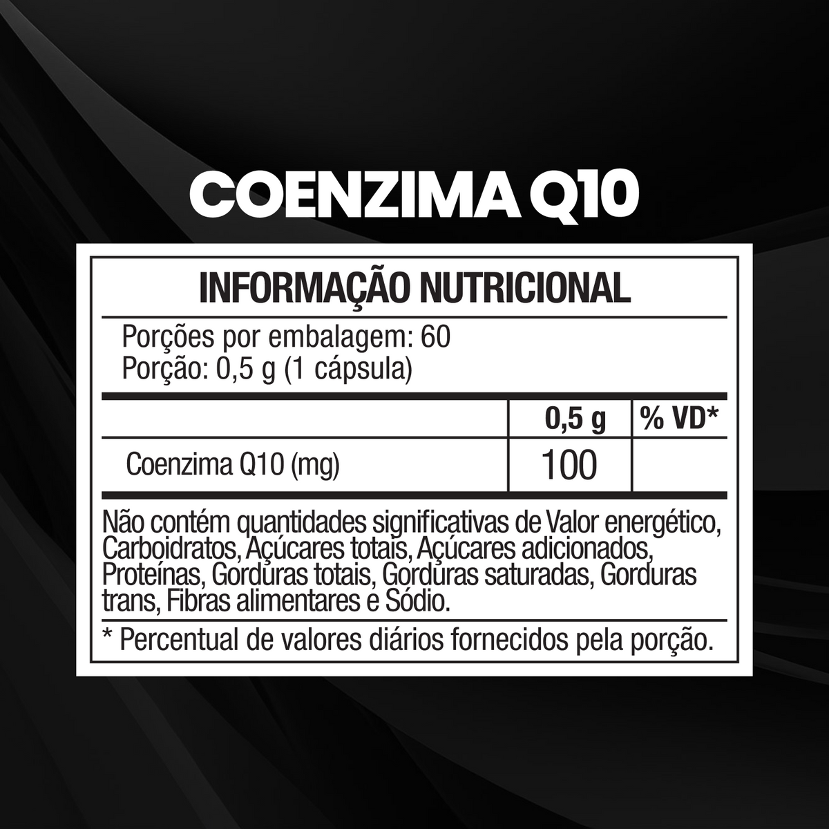 Coenzima Q10 100mg - 60 Cáps