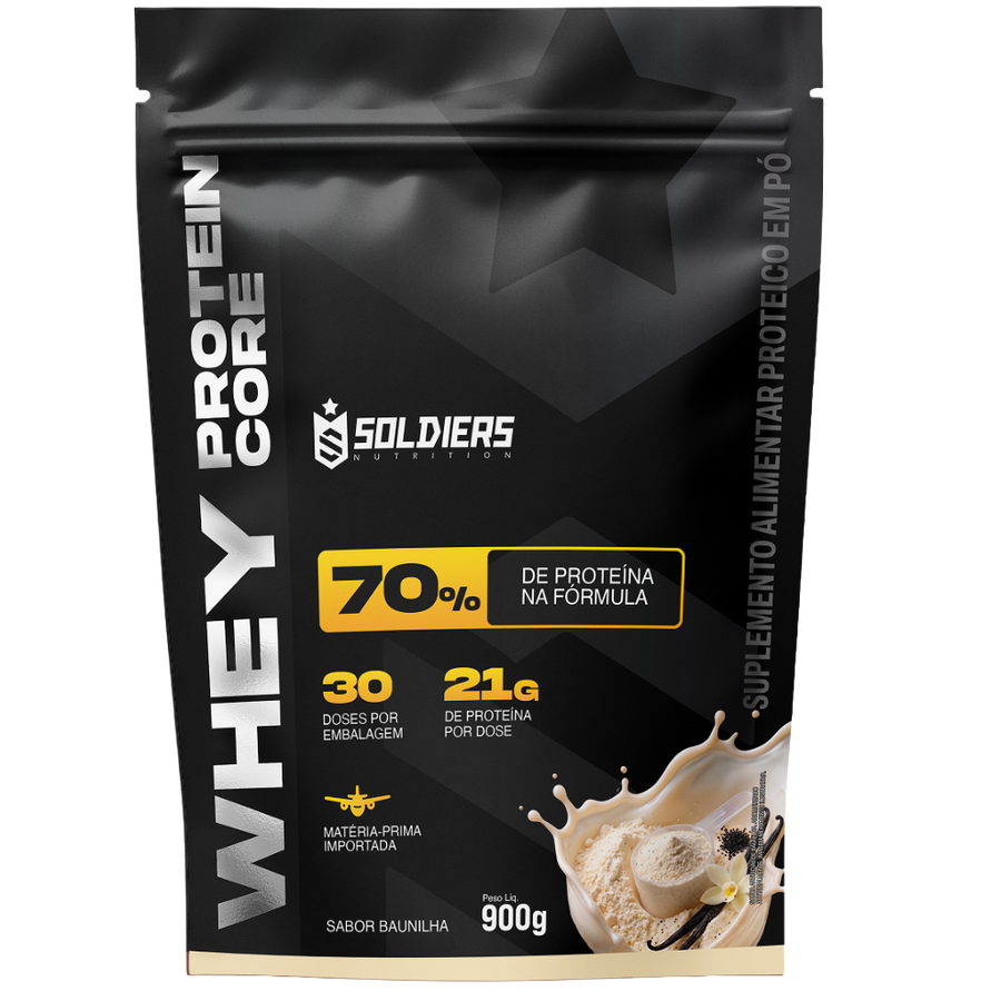 Whey Core 70% de Proteína Concentrada - 900g