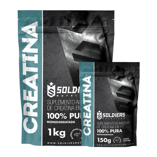 Creatina Monohidratada 1kg + Creatina Monohidratada 150g