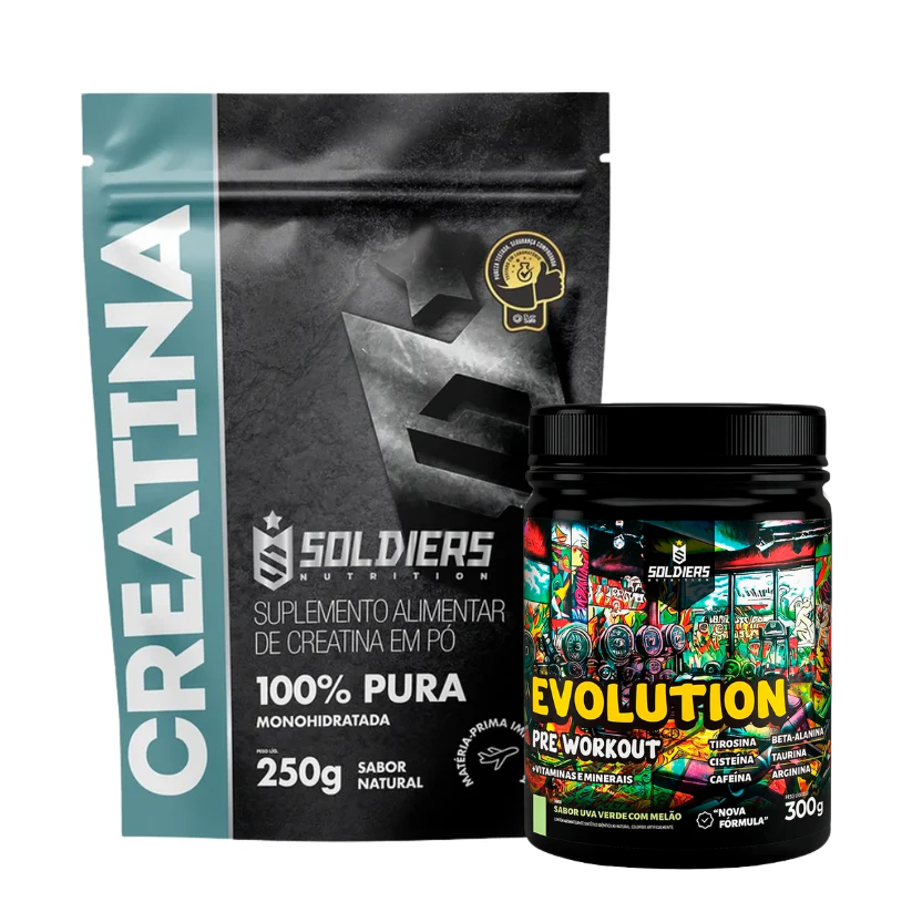 Kit Creatina 250g + Pré Treino Evolution 300g