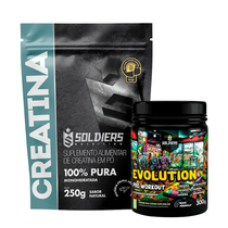 Kit Creatina 250g + Pré Treino Evolution 300g