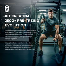 Kit: Creatina 250g + Pré Treino Evolution 300g - Soldiers Nutrition