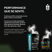 Kit: Creatina 250g + Pré Treino Evolution 300g - Soldiers Nutrition