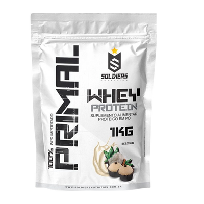 Whey Protein Primal Beijinho 1Kg - Soldiers Nutrition