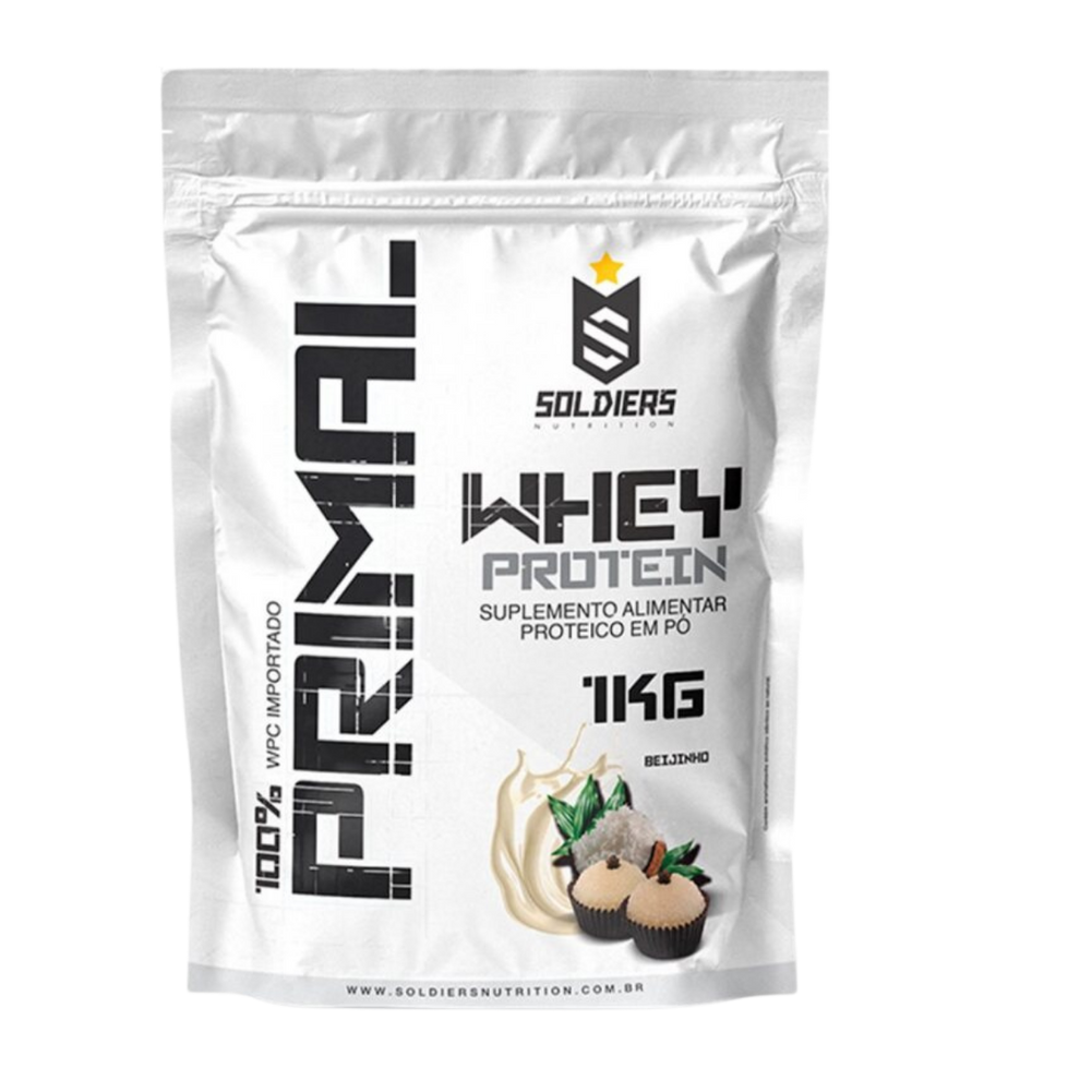 Whey Protein Primal Beijinho 1Kg - Soldiers Nutrition