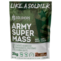 Hipercalórico Army Super Mass Chocolate 3Kg - Soldiers Nutrition