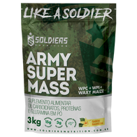 Hipercalórico Army Super Mass Baunilha 3Kg - Soldiers Nutrition