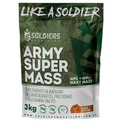Hipercalórico Army Super Mass Cookies 3Kg - Soldiers Nutrition