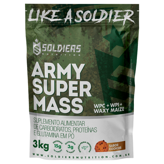Hipercalórico Army Super Mass Cookies 3Kg - Soldiers Nutrition