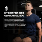 Kit Creatina Monohidrata 250g + L-Glutamina 250g 2