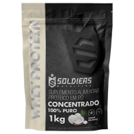 Whey Protein Concentrado Beijinho 1kg - Soldiers Nutrition
