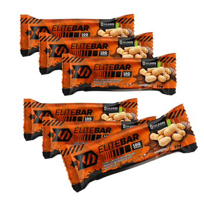Barra de Proteína 30g - Elite bar Amendoim Kit c/06un