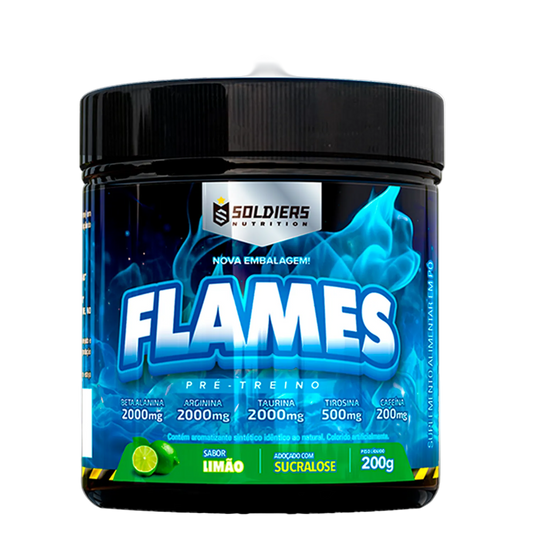 Pré-Treino Flames Limão 200g - Soldiers Nutrition