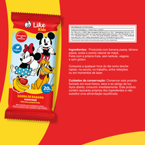 Barrinha de Banana 20g Sem Açúcar Sabor Maçã 3un - Like Kids