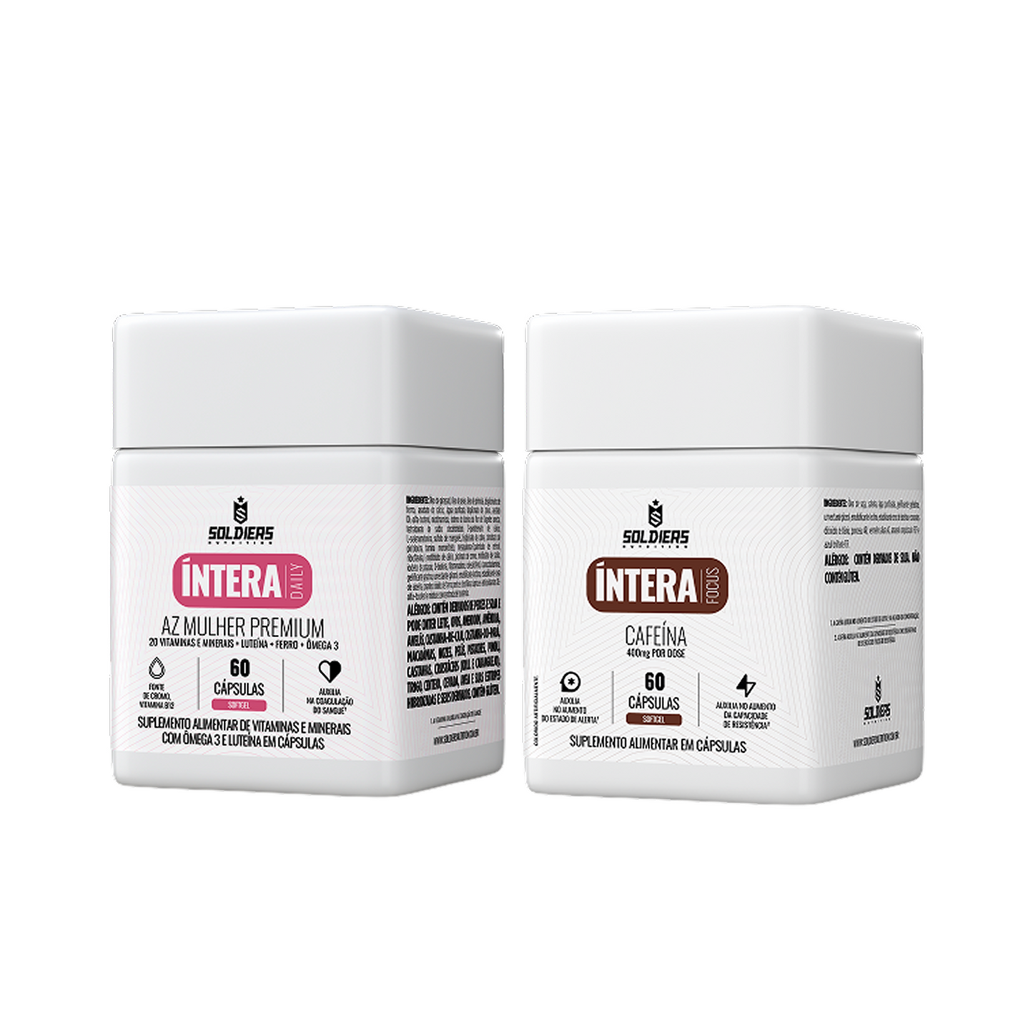 Kit Cafeína 400g 60 Cáps + AZ Mulher 60 Cáps
