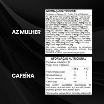 Kit Cafeína 400g 60 Cáps + AZ Mulher 60 Cáps