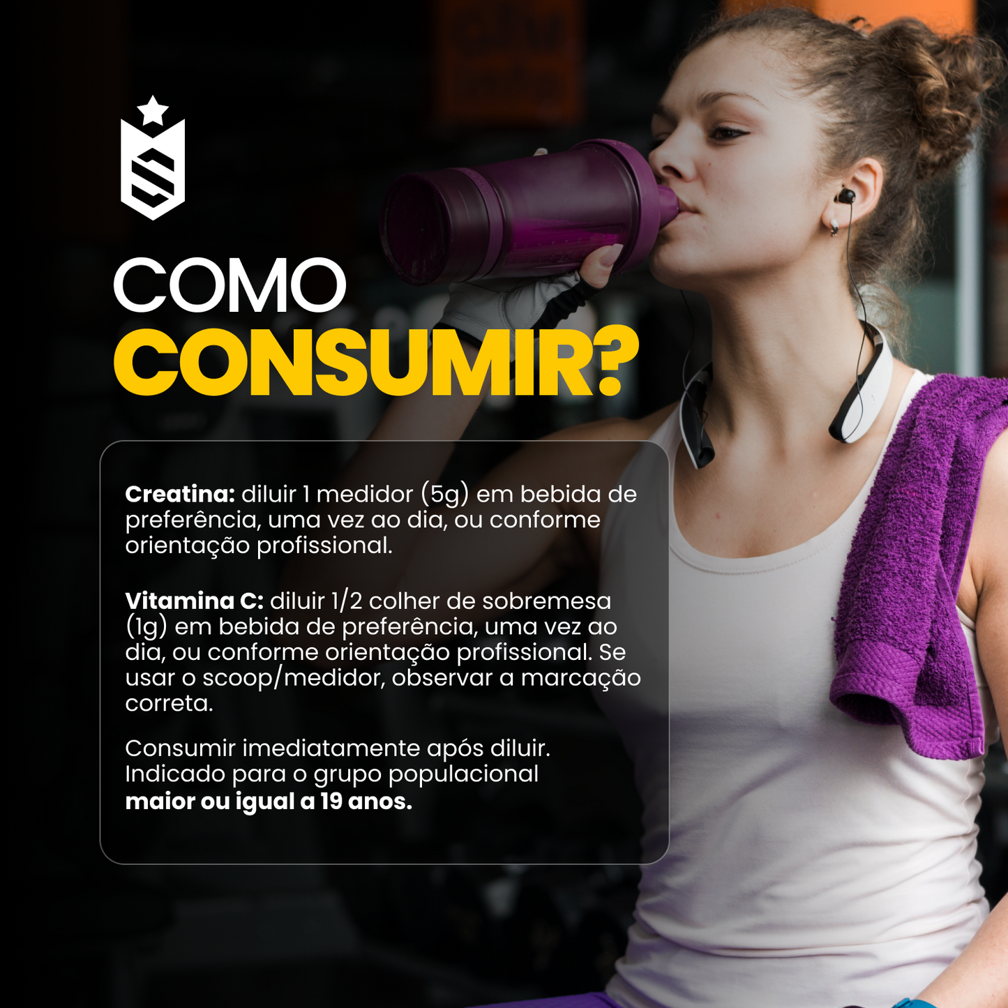 Kit Creatina Monohidratada 500g - 2 un + Vitamina C Em Pó 500g