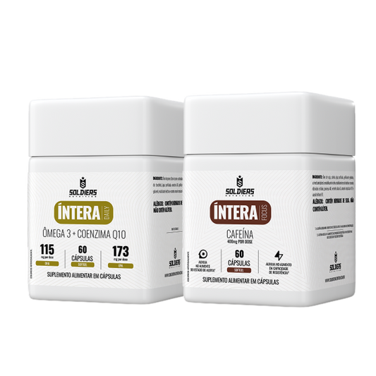 Kit Cafeína 60 Cáps + Ômega 3 com Coenzima Q10 60 Cáps