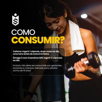 Kit Cafeína 60 Cáps + Ômega 3 com Coenzima Q10 60 Cáps